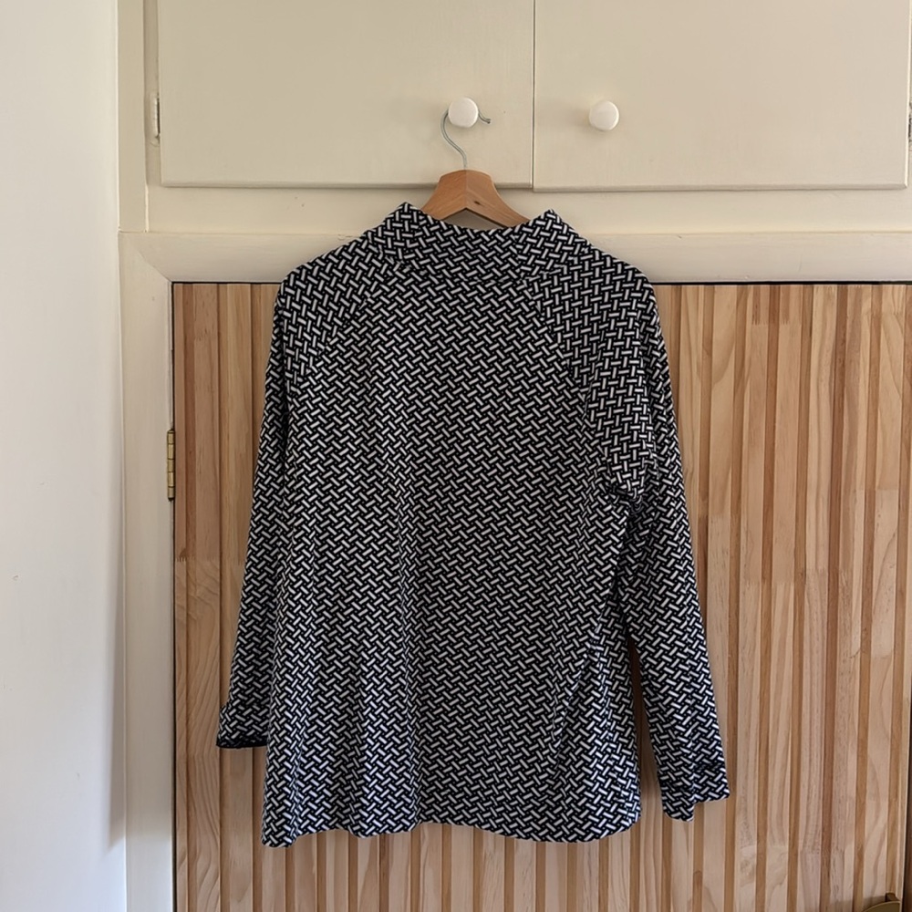 Talbots Jacket - Shoulder Zip Pullover - Size Med… - image 2